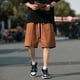 thumbnail image 4 of Pantalones cortos de verano 2023 para hombre, pantalones cortos holgados, rectos, casuales, ropa de calle Y2K, bermudas deportivas con cordón, 4 of 5