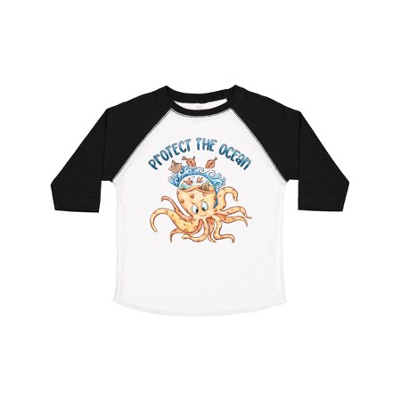 

Inktastic Protect the Ocean Cute Watercolor Octopus Gift Toddler Boy or Toddler Girl T-Shirt