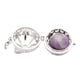 thumbnail image 2 of Prettyia filigrana flor medallón colgante colr piedra preciosa jau de Amatista Hugo Locket colgante de la jaula, 2 of 10