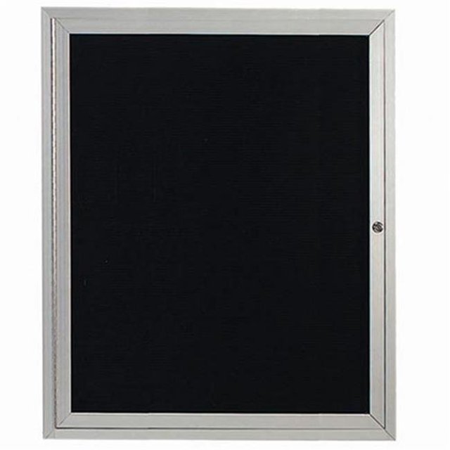 Aarco Products OADC3630 Armoire de Répertoire Fermée Extérieure 1 Porte - Anodisée en Satin Clair