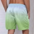 thumbnail image 4 of XuJwPNcy Men's Summer Shorts Trendy Gradient Color Quick Dry Beach Vacation Shorts Big and Talls Drawstring Pants, 4 of 4