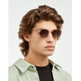 thumbnail image 4 of Hawkers - Polarized Moma Midtown Gun Metal Brown One Size UV400 Unisex Sunglasses, 4 of 7