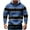 Blue, variant on Mens Quarter Zip Plus Size Hooded Sweatshirt Hoodies Streetwear Drawstring Winter Warm Long Sleeve Basic Joggers Pullover with Multi Zipper Pockets Black XS