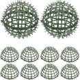 thumbnail image 3 of Miangastore 6pcs Artificial Plant Topiary Ball Support Plastic Plant Rack Faux Green Ball Frame Rack, 3 of 9