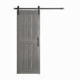 thumbnail image 5 of Sanding  30in./32in./36in./42in./48in.x 84in.MDF Barn Door With Sliding Hardware Kit ,Covered with Water-Proof PVC Surface 30in. x84in. - Grey, 5 of 5