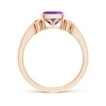 thumbnail image 2 of ANGARA Natural 0.8 Ct. Amethyst Solitaire Ring in 14K Rose Gold for Women (Ring Size: 5.5), 2 of 10