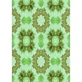 thumbnail image 1 of Ahgly Company Machine Washable Indoor Rectangle Transitional Green Onion Green Area Rugs, 2' x 4', 1 of 7