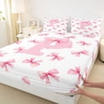 thumbnail image 4 of Erosebridal Girl Personalized Gifts Bed Sheets,Pink Alphabet P King Sheets For Teens 4 Pieces, 4 of 6