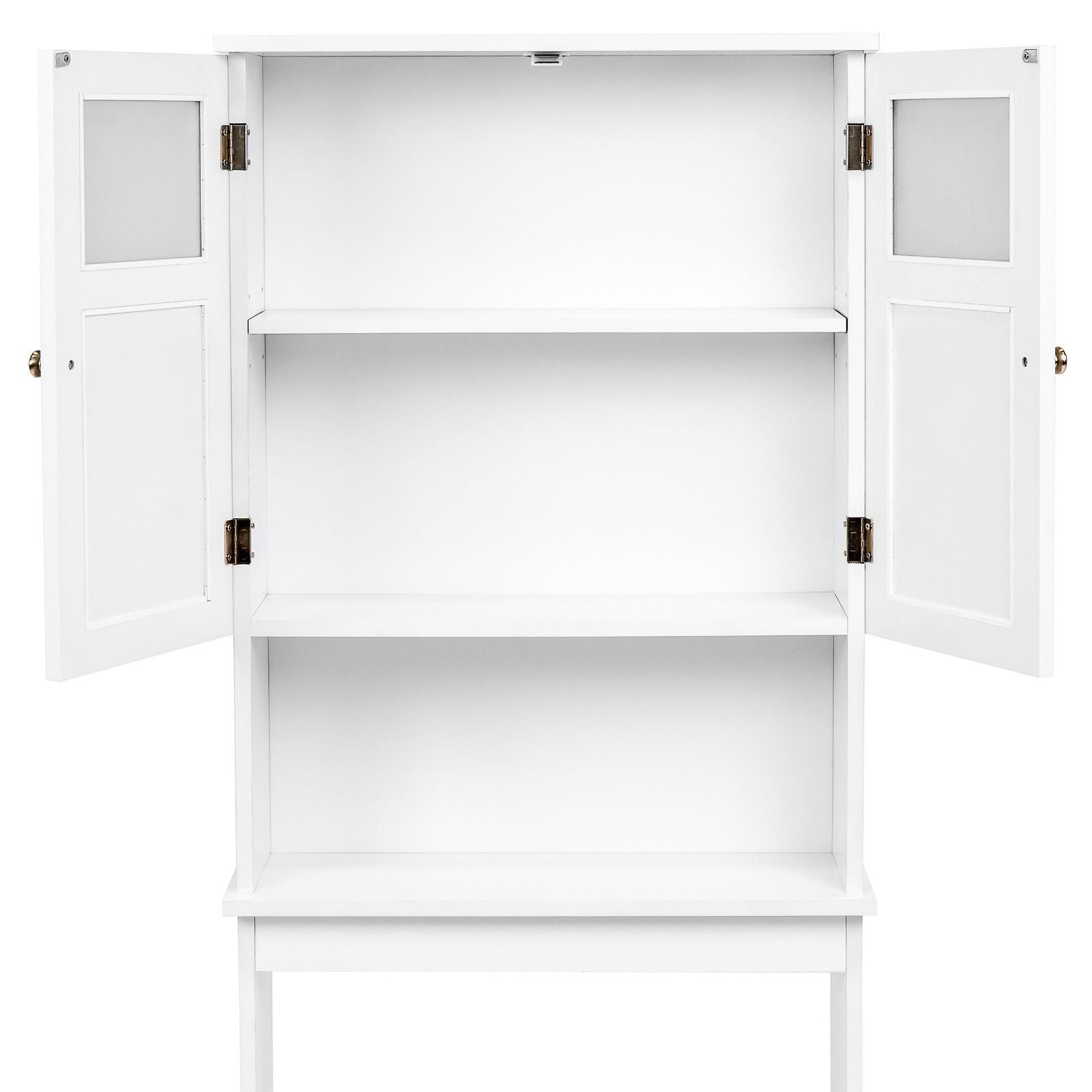 Ghp 23 25 X8 5 X66 75 Bathroom White Wood 2 Door Over The Toilet