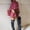 Red, variant on Women's Sheer Chiffon Cape Shawl & Crochet Sparkly Poncho AURORADY Elegant Capelets Wraps for Evening Dress, Formal Wedding Party & Beach Cover Up Gold One Size Wraps