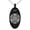 Black, variant on Stainless Steel Celtic Triquetra Heart Knot Engraved Small Oval Charm Pendant Necklace