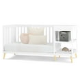 thumbnail image 5 of Delta Children Essex 4-in-1 Convertible Crib and Changer, Bianca White w/Natural, 5 of 11