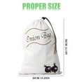 thumbnail image 3 of Potato Onion Storage Bag, Fabric Onion And Potatoes Storage Bag, Washable Garlic Potatoes Onions Keeper with Drawstring for Pantry, 1Pack (Potato Onion Bag), 3 of 9