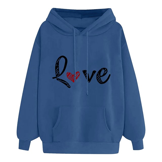 WEAIXIMIUNG Chandails en Molleton pour Femmes 2024 Chandails en Molleton d'Automne pour Femmes Mode Imprimé Graphique Pull à Capuche Manches Longues Décontracté