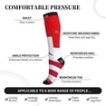 thumbnail image 2 of Pofeuu USA Switzerland Print Compression Socks for Women & Men Circulation - Best Support for Nurses,Running,Athletic,Sports, 2 of 7