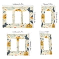 thumbnail image 2 of Yayeee Rocker Switch Wall Plate 3-Gang 6.5"x4.6" Home Decorative Outlet Cover, Halloween Cute Ghosts, 2 of 6