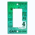 thumbnail image 2 of Metal Light Switch Wall Plate Outlet Cover (Coffee Shop Cafe Restaurant Sign Green Black - Single Rocker), 2 of 2