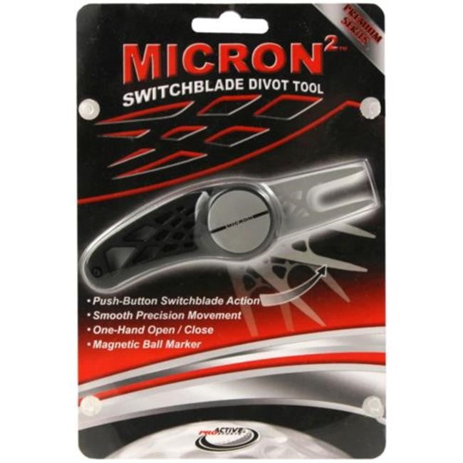 Micron II Switchblade Golf Divot Repair Tool with Ball Marker
