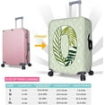 thumbnail image 2 of Leaf Initial Name O Green Luggage Cover Elastic Washable Stretch Suitcase Protector Anti-Scratch Travel Suitcase Cover for Kid and Adult L (Fit 25-28 inch suitcase), 2 of 6