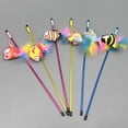 thumbnail image 5 of Cheers.US Cats Teaser Toy Attractive Perfect Gifts Fabric Ocean Fish Decorative Wand Stick Ocean Fish Style, Relieve Boredom, Bite-resistant for Household, 5 of 11