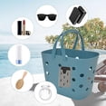 thumbnail image 4 of Outdoor Multifunctional Mobile Phone Storage Beach Bag Silicone Accessories Mobile Phone Bracket Hole Bag Pool Rings, 4 of 5