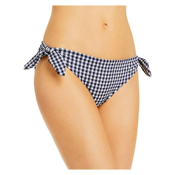 Shoshanna Womens Gingham Bikini Swim Bottom Separates Navy XS
