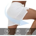 thumbnail image 5 of Taigaofy Men's 5" Workout Athletic Running Shorts Quick Dry Lightweight Gym Shorts White XL, 5 of 6