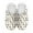 Animal Footprints White, variant on Fluffy Cotton Slippers with Camouflage Warm Bedroom House Shoes for Women Non-Deformable Sole Excellent Foot Support
