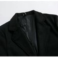thumbnail image 4 of Men's Wool Blend Coat Notched Single Breasted Overcoat Warm Winter Trench Coat, 4 of 5