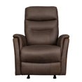 thumbnail image 1 of Home Fare Fabric Upholstered Manual Rocker Recliner in Cocoa Brown, 1 of 1