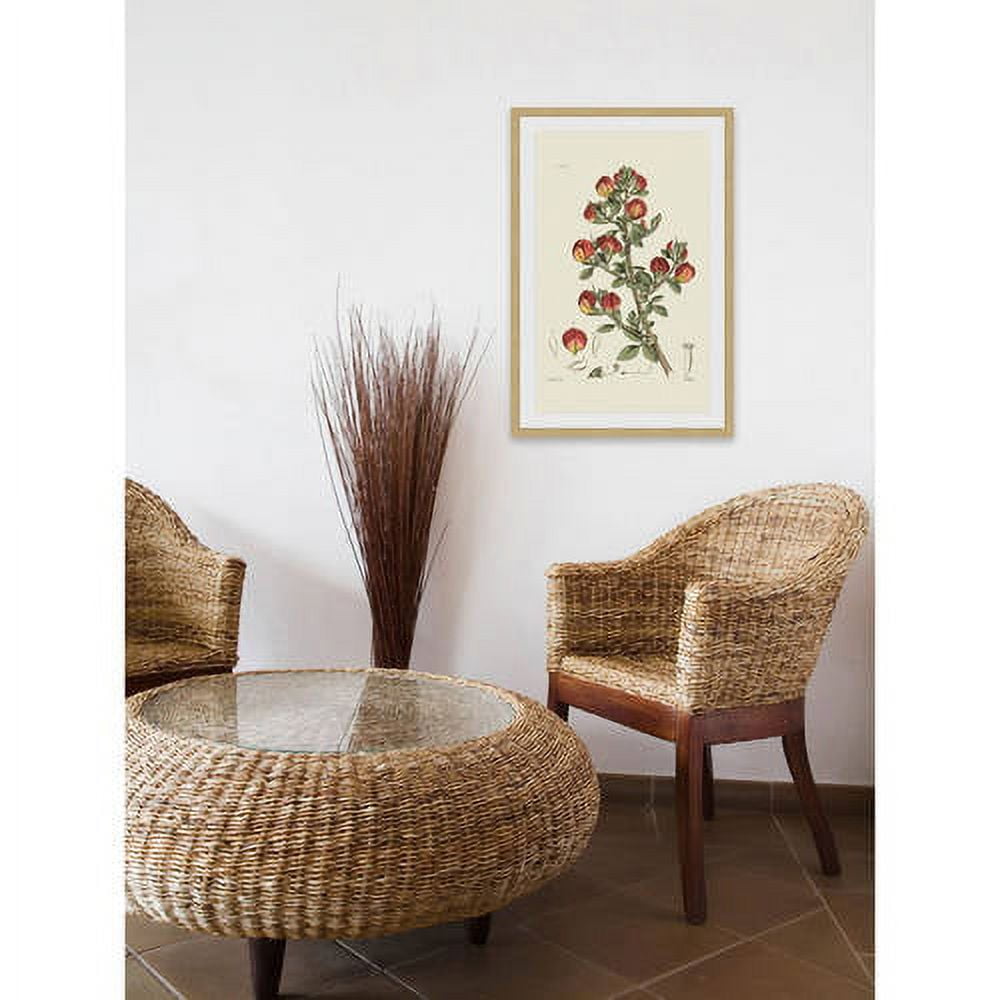 "Antique Floral I" Framed Painting Print