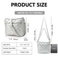 thumbnail image 3 of Bandolera acolchada EPEDAL24 Puffy Silver para mujer, 3 of 9
