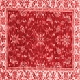 thumbnail image 1 of Ahgly Company Machine Washable Indoor Square Abstract Red Modern Area Rugs, 8' Square, 1 of 4