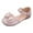 A68-Red, variant on Girls Bow Sandals Open Toe Ankle Strap Flat Sandals Flower Girl Party Dress Shoes,Comfy Non-Slip(Red,10)