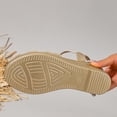 thumbnail image 6 of ssuyfkrb Wedge Sandals,Platform Sandals Women,Womens Shoes Sandals,Open Toe,Peep Toe,Vacation,Casual,Khaki,Free Size, 6 of 10