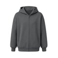 thumbnail image 4 of Men's Full Zip Hooded Sweatshirt, Lightweight Athletic Zip Up Hoodie with Pockets, Long Sleeve Casual Running Track Jacket for Gym and Sports, 4 of 6