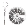 thumbnail image 1 of 600 Pcs/set Small Stainless Steel Screws 12 Kinds Of Electronics Nuts Assortment + 1pc Screwdriver, 1 of 5