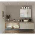 thumbnail image 2 of Vertex Collection Four-Light Matte Black Etched White Glass Contemporary Bath Light, 2 of 16