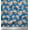 Medium Blue, variant on Soimoi Cotton Duck Fabric Leaves & Peony Floral Printed Fabric 1 Yard 42 Inch Wide