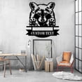 thumbnail image 2 of Craftnamesign Custom Raccoon Metal Wall Art LED Light, Personalized Woodland Animal Sign Home Decor, 2 of 5