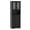Black, variant on Costway 64.5" Tall Bathroom Cabinet with Tempered Glass Doors Adjustable Shelves Black