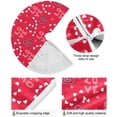 thumbnail image 2 of Coolnut Valentine's&nbsp;Day Love Heart&nbsp;Tree&nbsp;Skirt Double&nbsp;Layers Xmas Tree Skirts, Valentine's&nbsp;Day Holiday Party Indoor Outdoor Home Office Ornaments, 36", 2 of 6