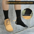 thumbnail image 4 of HIYATO 6 Pairs Mens Work Socks Cotton Crew Coushion Work Socks for Men & Women with 79% Soft Cotton,18% Polyester, 3% Lycra-elastane, 4 of 7