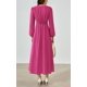thumbnail image 2 of Vestido largo PRETTYGARDEN 2025 primavera manga larga con cuello en V para mujer, 2 of 8