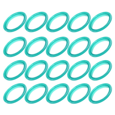WEUVEB 20Pcs Green Silicone Coffee Capsule Gasket Ring for Coffee Brewing