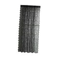 thumbnail image 2 of FashionCha Bedroom Lace Curtain Drop Net Curtai Romantic Home Decor Easy to Install Country Black 100x200, 2 of 9