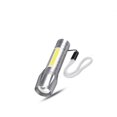 thumbnail image 1 of Linterna de mano Eigraketly de alto brillo para Senderismo y Pesca nocturna Aleación de aluminio Carga USB Recargable Zoomable Plata, 1 of 6