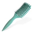 thumbnail image 1 of Cepillo para definir rizos 3 en 1 peine ergonómico para cabello liso grueso y rizado (verde), 1 of 9