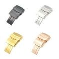 thumbnail image 6 of Stainless Steel Watch Band Buckle Fit For Diving Style 18mm 20mm 22mm 24mm Metal Folding Buckle Fit For Seiko Fit For Citizen Watch Steap Buckle, 6 of 6