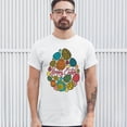 thumbnail image 3 of Tee Hunt Happy Easter T-Shirt Pascha Easter Eggs Men's Tee, White, 4X-Large, 3 of 5